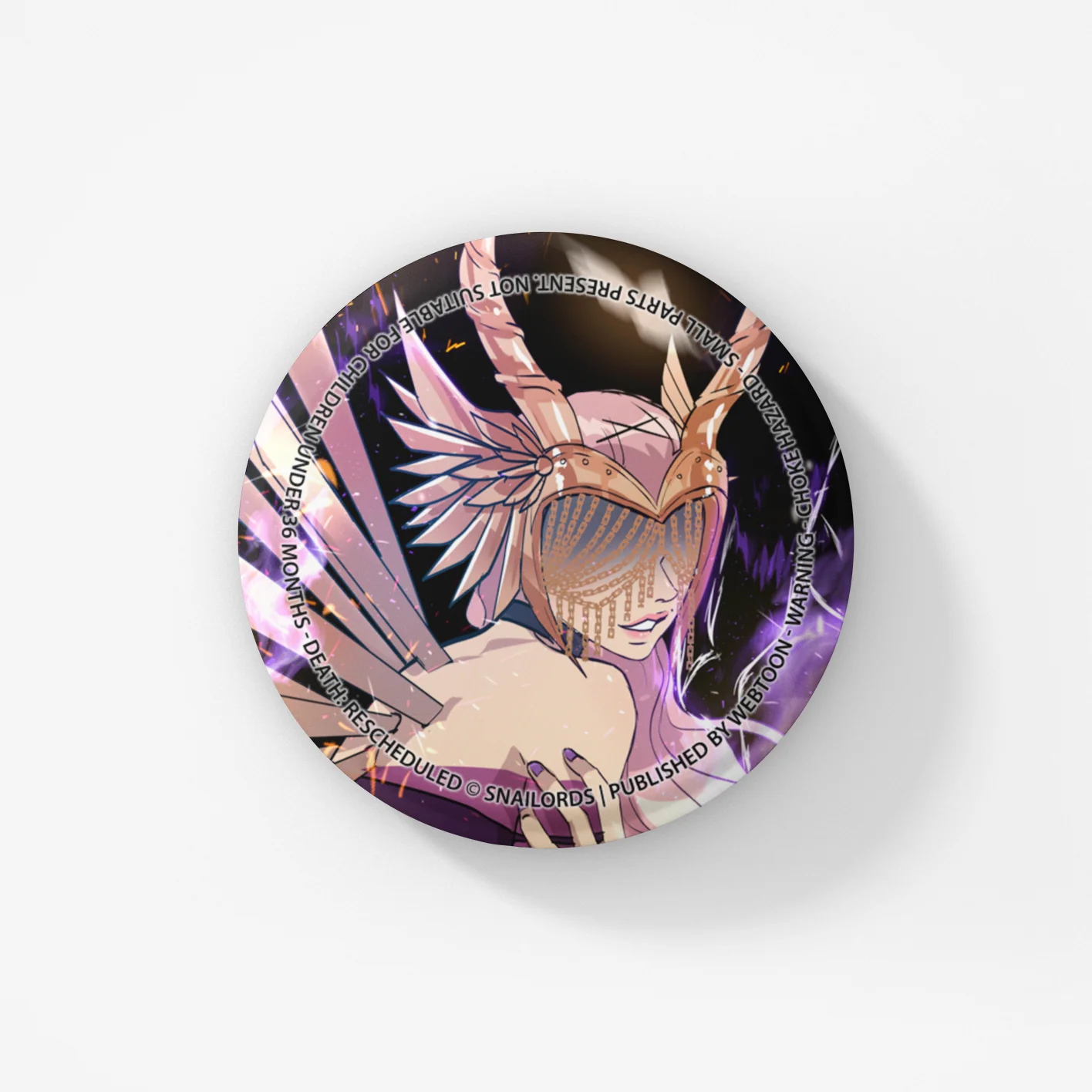 DEATH: RESCHEDULED - BUTTON BADGE SET - Image 4