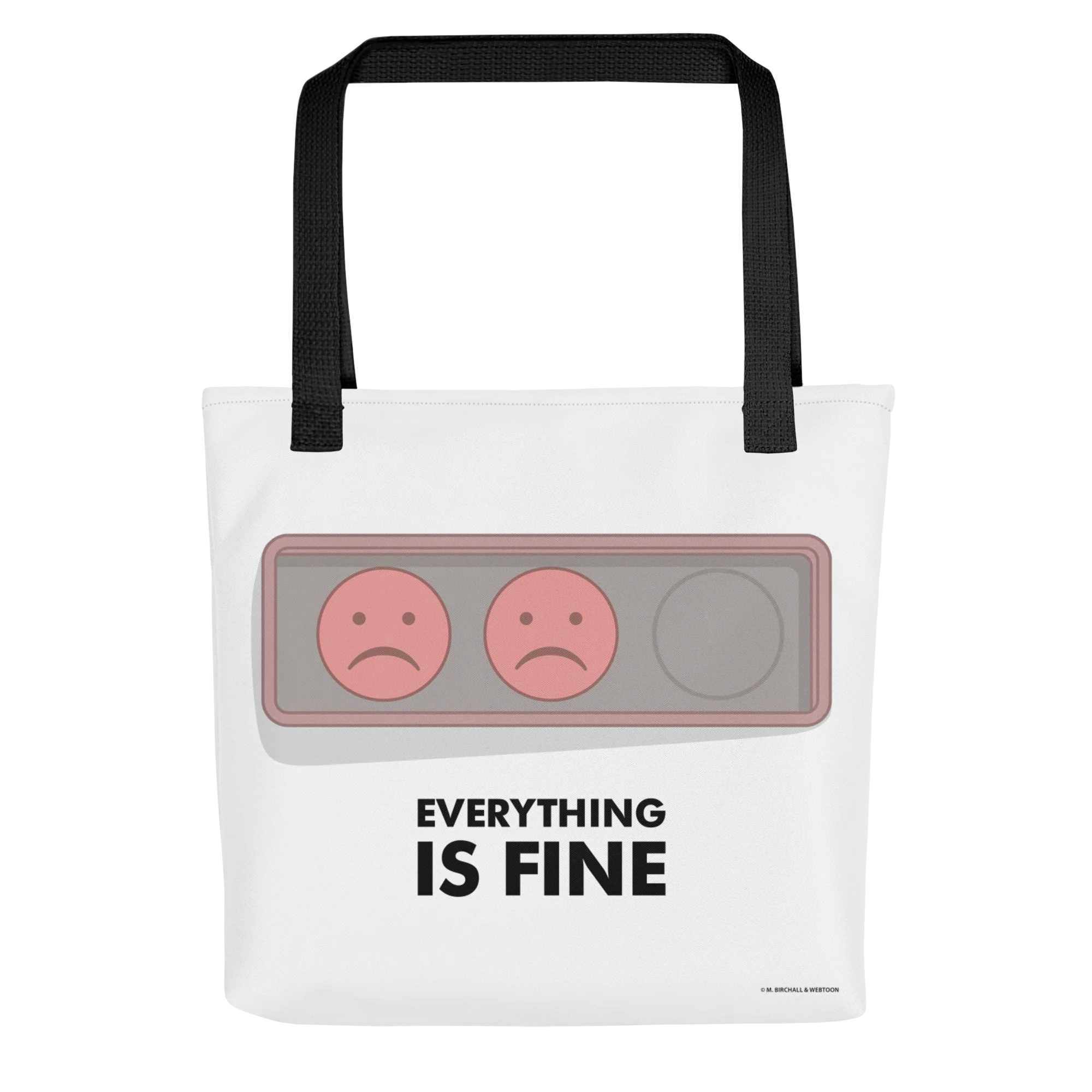 EVERYTHING IS FINE - STATUS BADGE TOTE BAG - Image 3