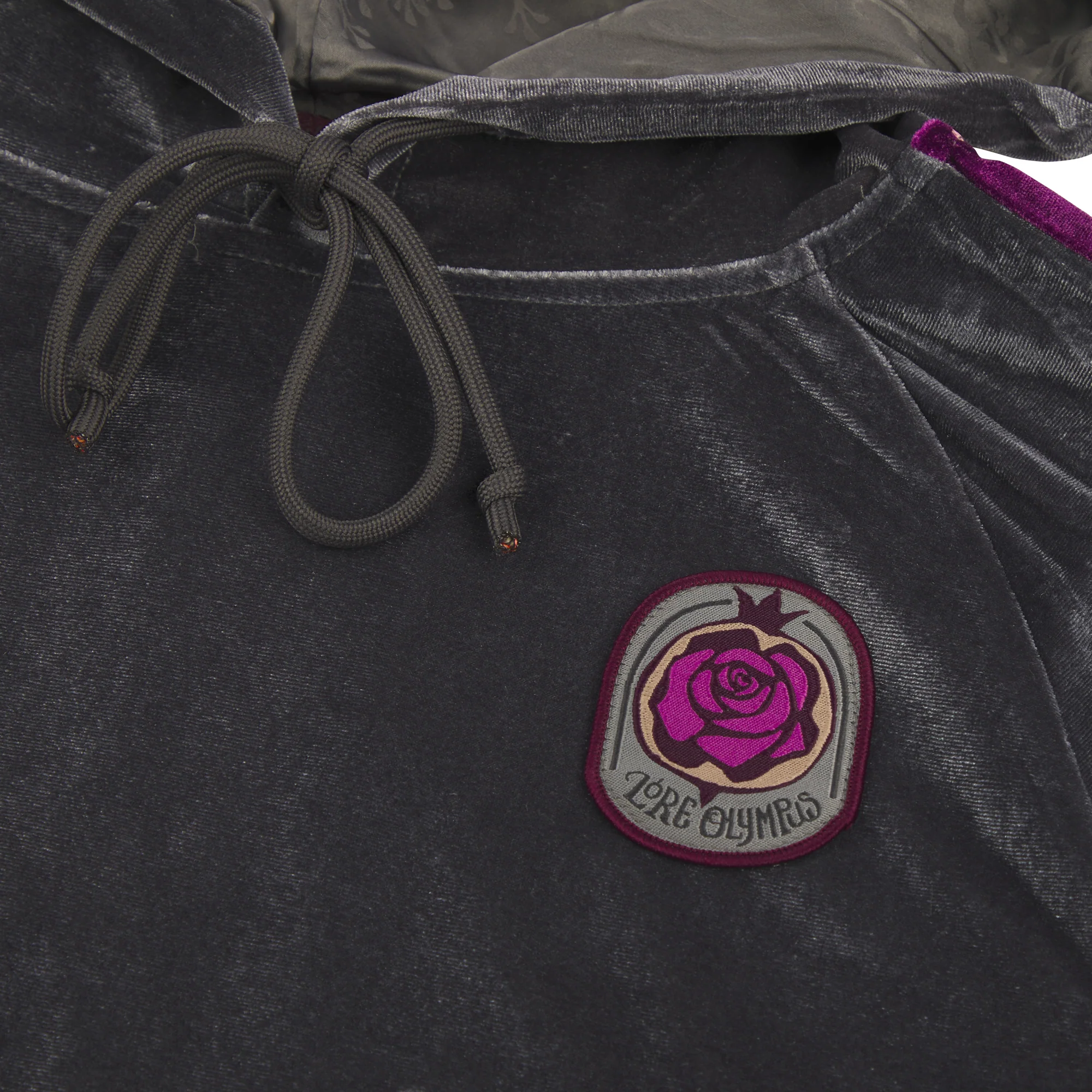 LORE OLYMPUS - VOL6 VELOUR HOODIE WITH EMBROIDERY - Image 7
