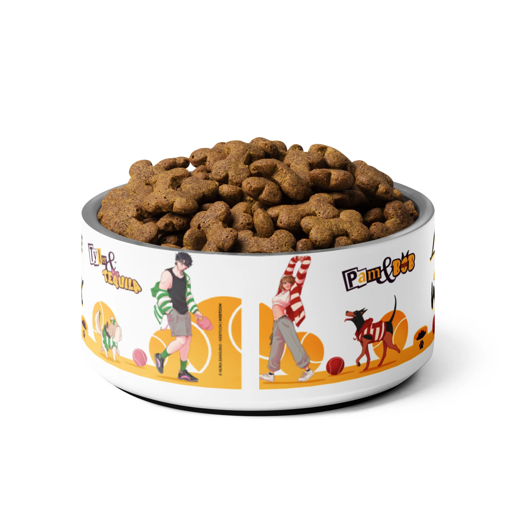 LOVE FOR A WALK - PATTERN #1 PET BOWL - Image 3