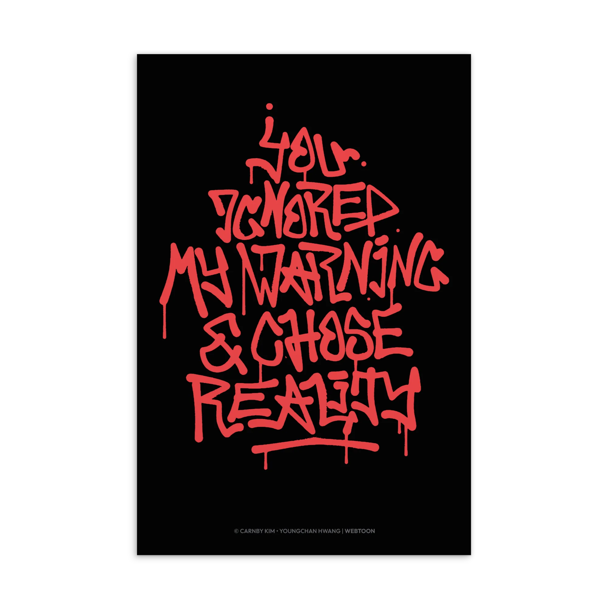 SWEET HOME - YOU IGNORED MY WARNING POSTCARD