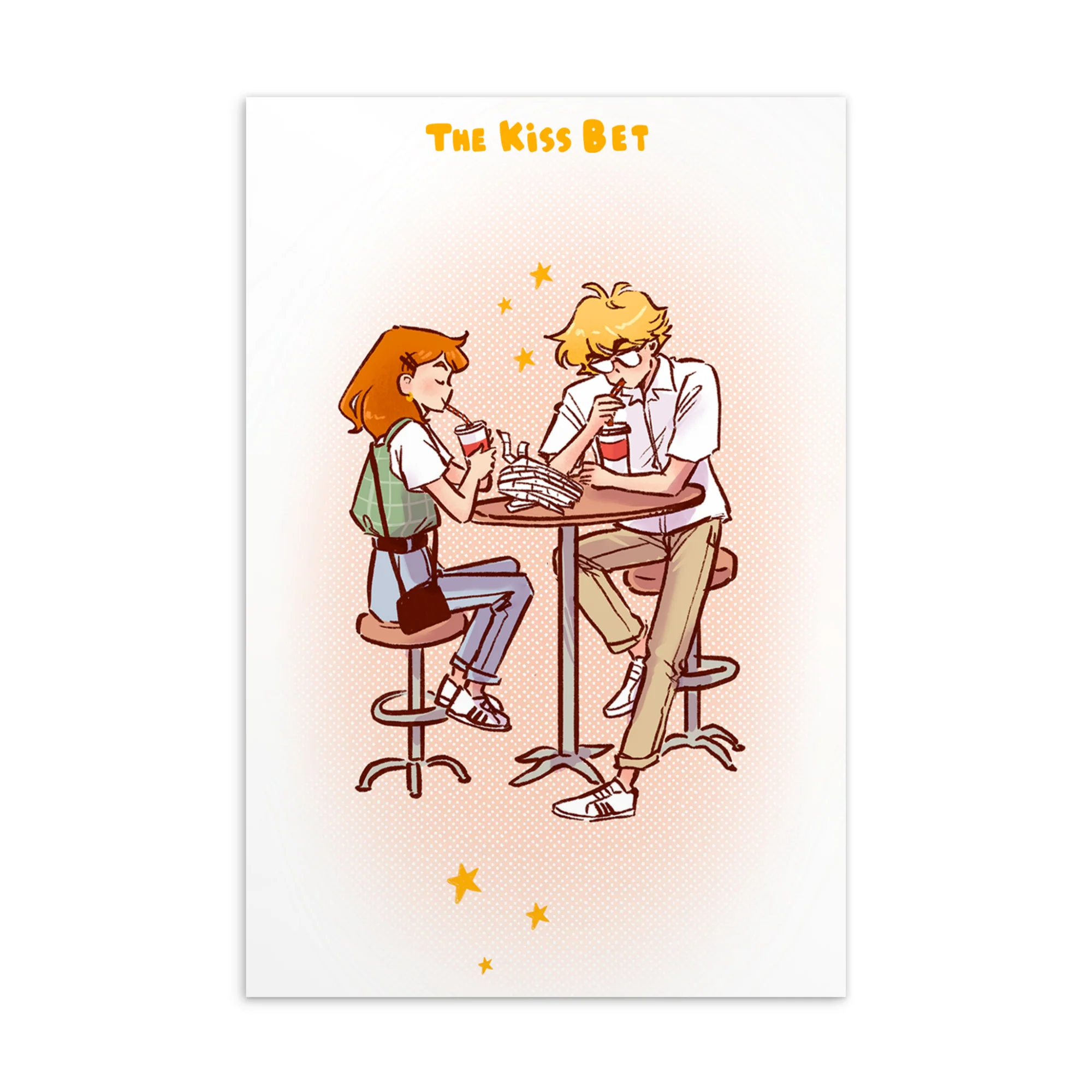 THE KISS BET - #1 POSTCARD
