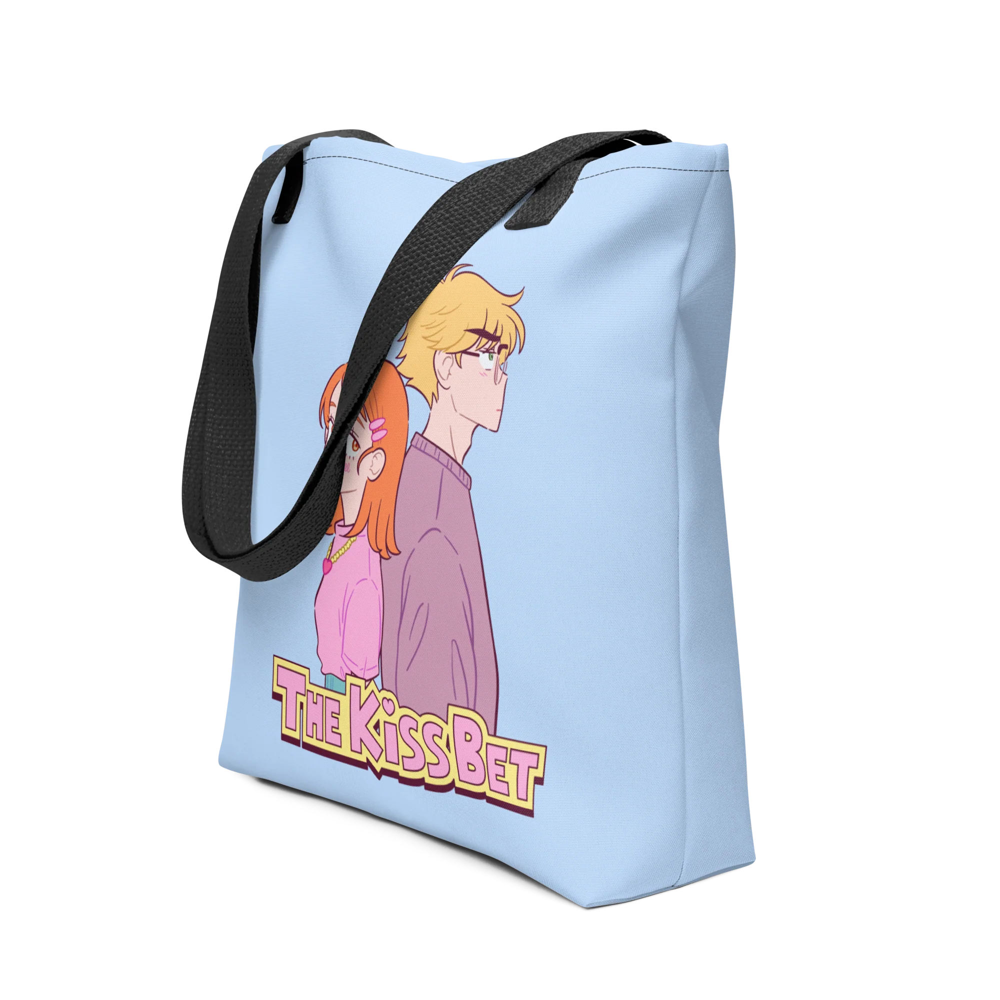 THE KISS BET - BLUE TOTE BAG