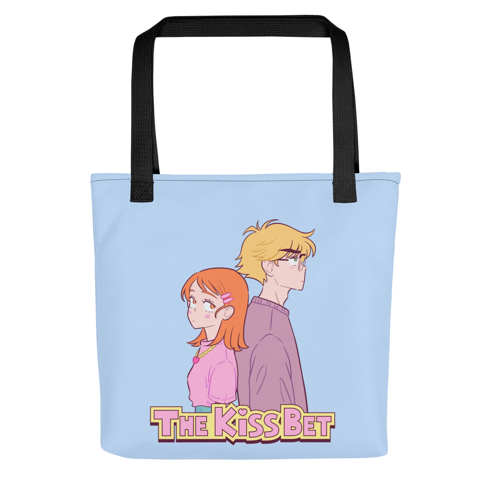 THE KISS BET - BLUE TOTE BAG - Image 3