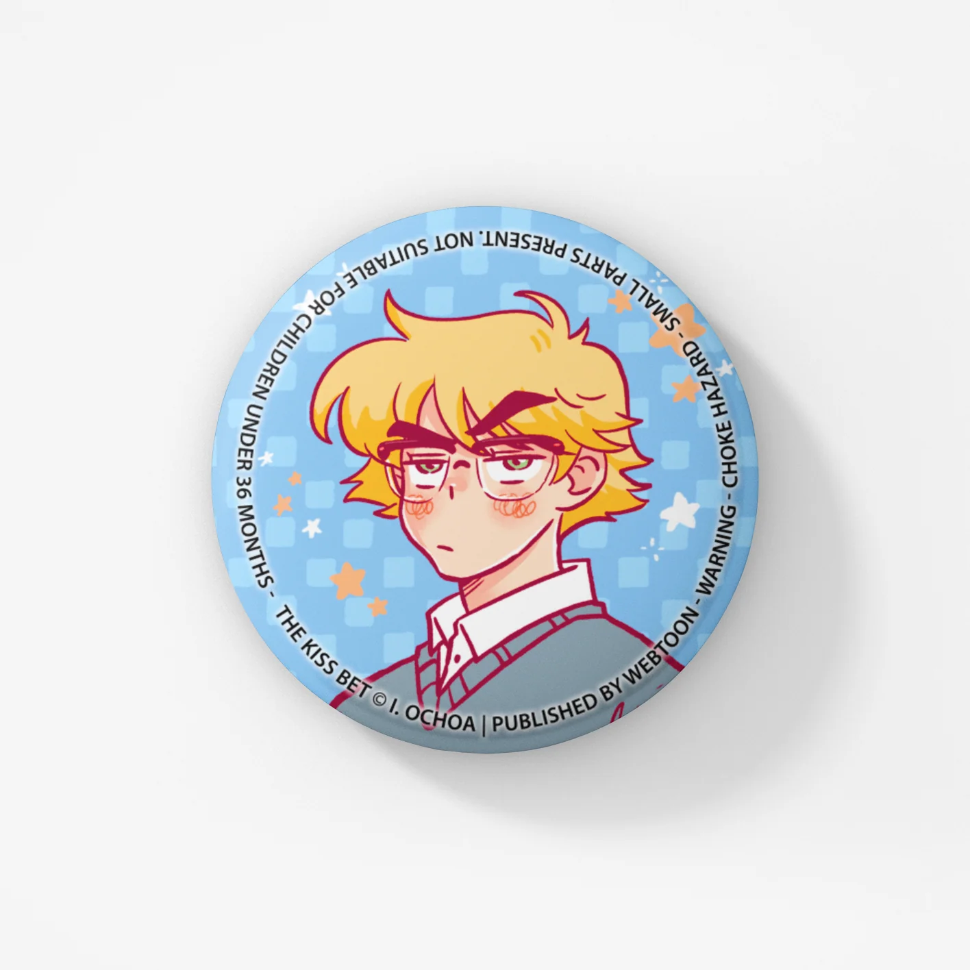 THE KISS BET - BUTTON BADGE SET