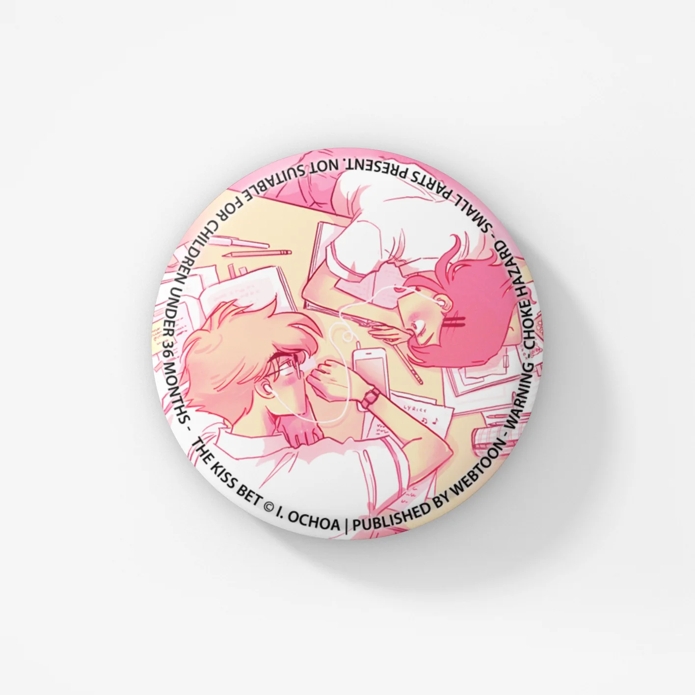 THE KISS BET - BUTTON BADGE SET - Image 3