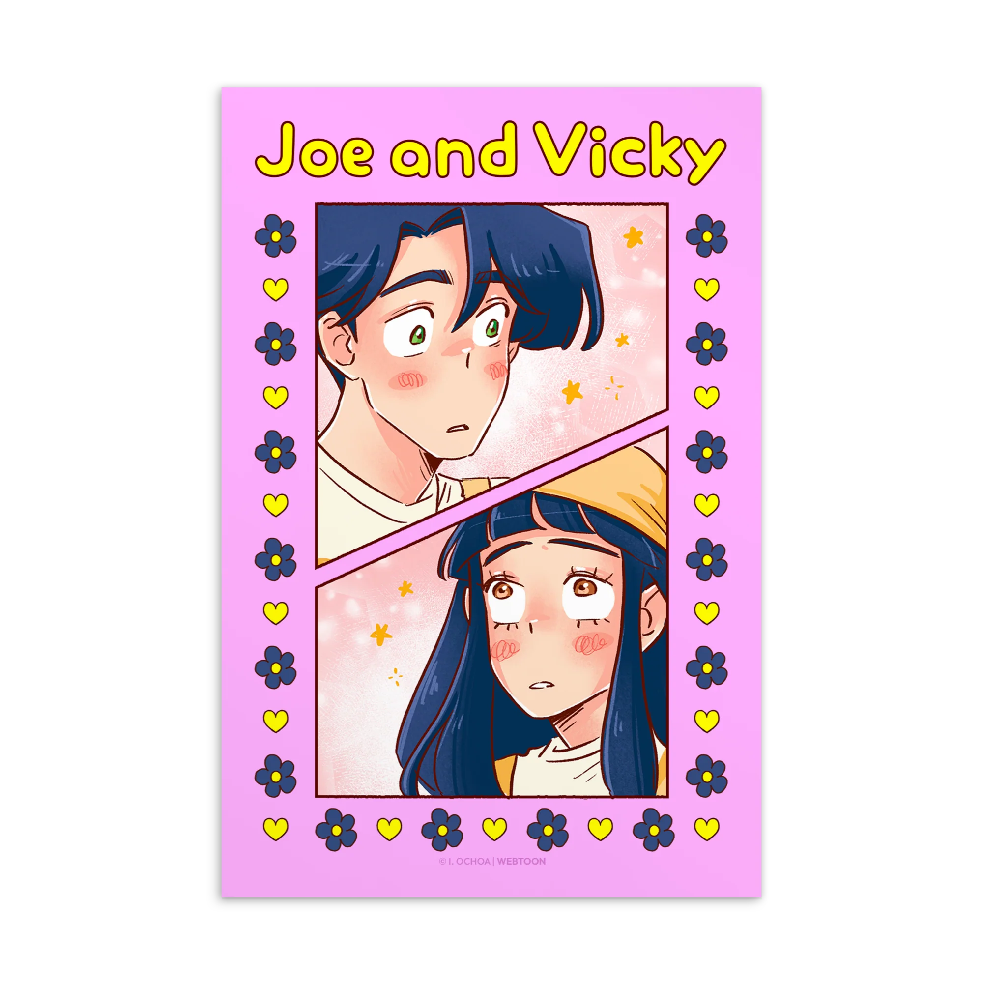 THE KISS BET - JOE AND VICKY POSTCARD