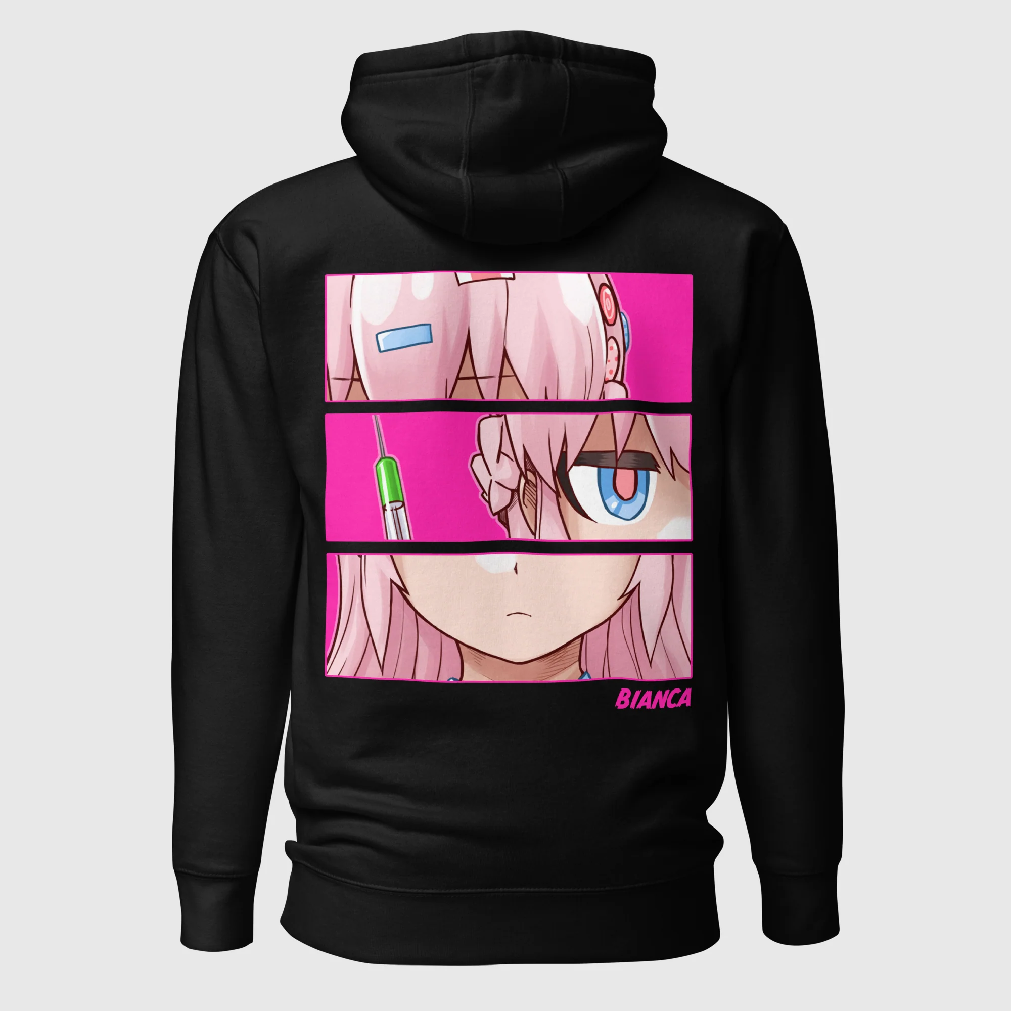 CLINIC OF HORRORS - BIANCA PANELS UNISEX HOODIE - Image 3