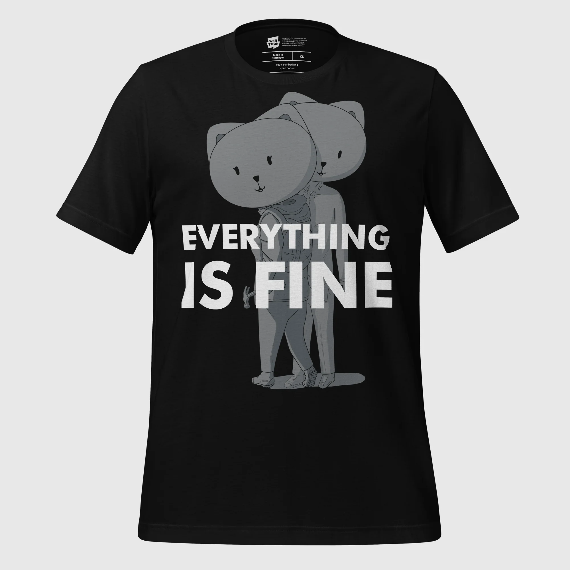 EVERYTHING IS FINE - UNISEX T-SHIRT - Image 2