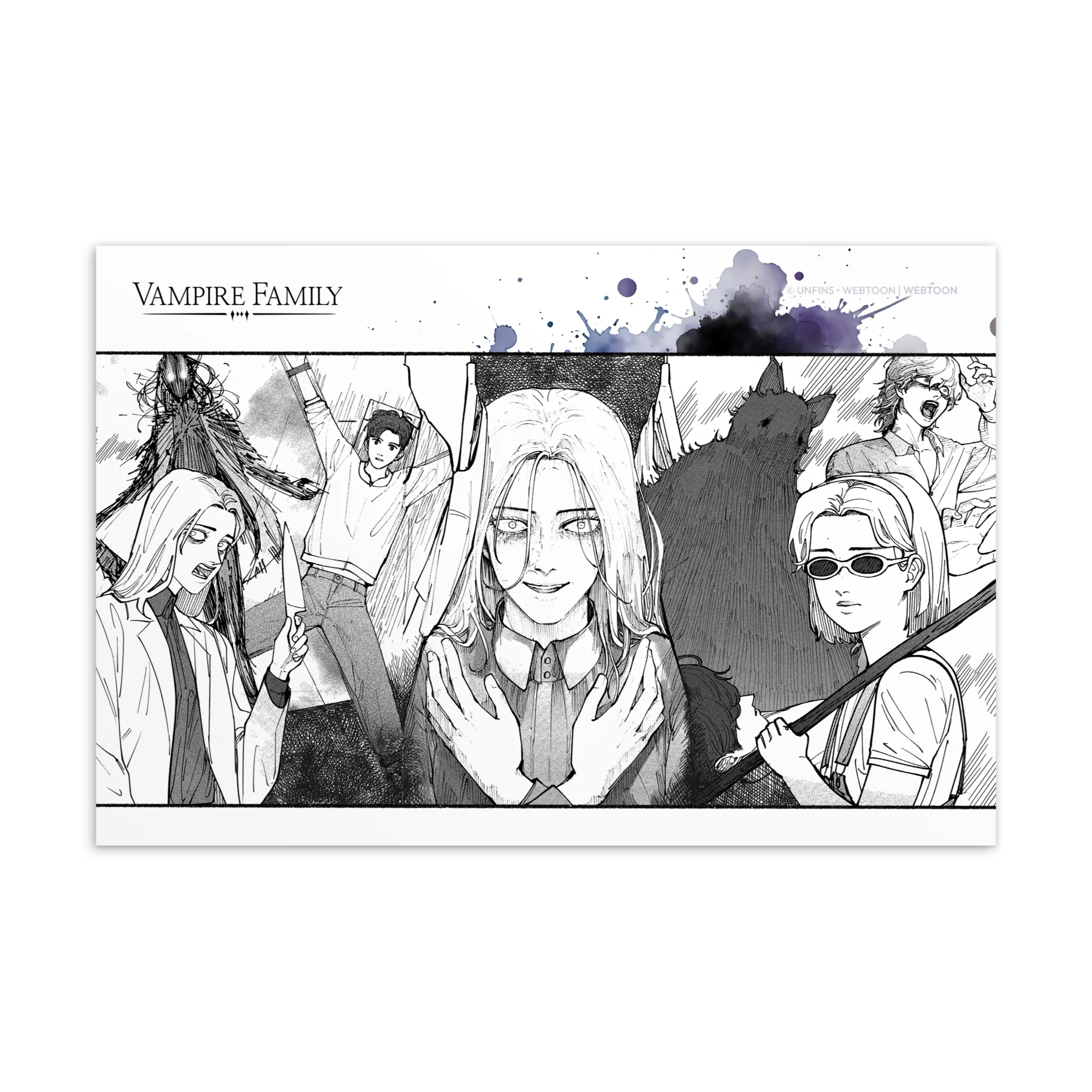 VAMPIRE FAMILY - POSTCARD
